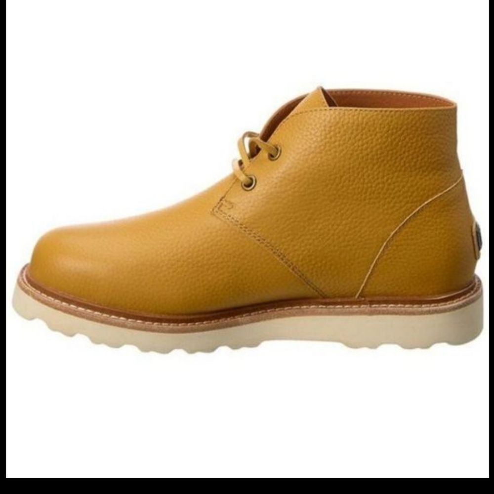 Australia Luxe Collective Men's Natural Younger Leather Boots Shearling